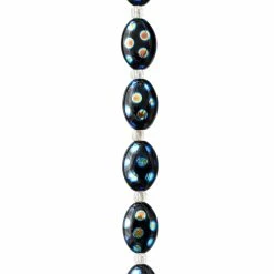 Cheapest 🎁 Hot Sale 🧨 12 Pack: Bead Gallery® Jet Black & Blue Czech Glass Oval Beads, 16mm 🤩 👍 -Bead Gallery Shop 10120067 31 1
