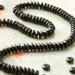 Budget 🔥 Cheapest 🥰 Bead Gallery® Jet Black Rondelle Glass Beads, 6mm 😀 ⭐ -Bead Gallery Shop 10120070 20