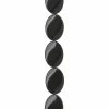 Budget ❤️ Coupon 🤩 Bead Gallery® Jet Black Flat Oval Glass Beads, 21mm ✔️ 🔔 -Bead Gallery Shop 10120072 31