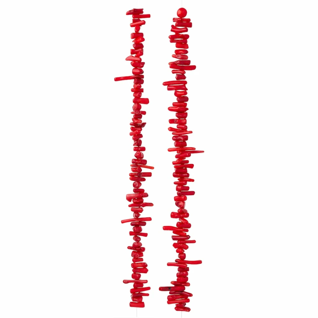 Outlet π Discount π€© Bead Gallery® Red Coral Stick Beads π β 5 Outlet π Discount π€© Bead Gallery® Red Coral Stick Beads π β - Image 3