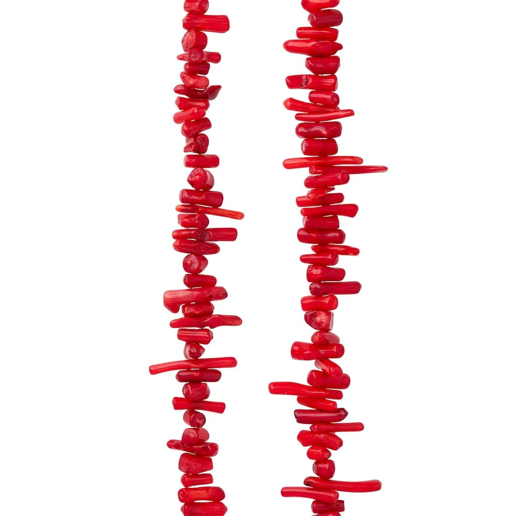 Outlet π Discount π€© Bead Gallery® Red Coral Stick Beads π β 3 Outlet π Discount π€© Bead Gallery® Red Coral Stick Beads π β