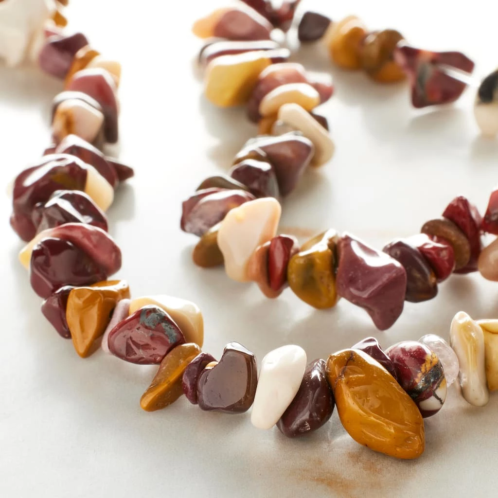 Deals ๐งจ Discount โญ Bead Gallery® Brown Mookaite Chip Beads ๐ ๐ 4 Deals ๐งจ Discount โญ Bead Gallery® Brown Mookaite Chip Beads ๐ ๐ - Image 2