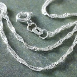 Buy 🥰 Flash Sale 🤩 Bead Gallery® Necklace Chain, Silver-Plated Twisted Links 🛒 🔥 -Bead Gallery Shop 10121147 20