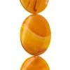 Hot Sale 🔔 Cheapest ⭐ Bead Gallery® Amber Dyed Fire Agate Oval Beads, 40mm ✨ 🎉 -Bead Gallery Shop 10140025 31
