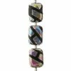 New 🛒 New 😀 Bead Gallery® Multicolor Luster Czech Glass Rectangle Beads, 14mm 👏 🔥 -Bead Gallery Shop 10149822 31