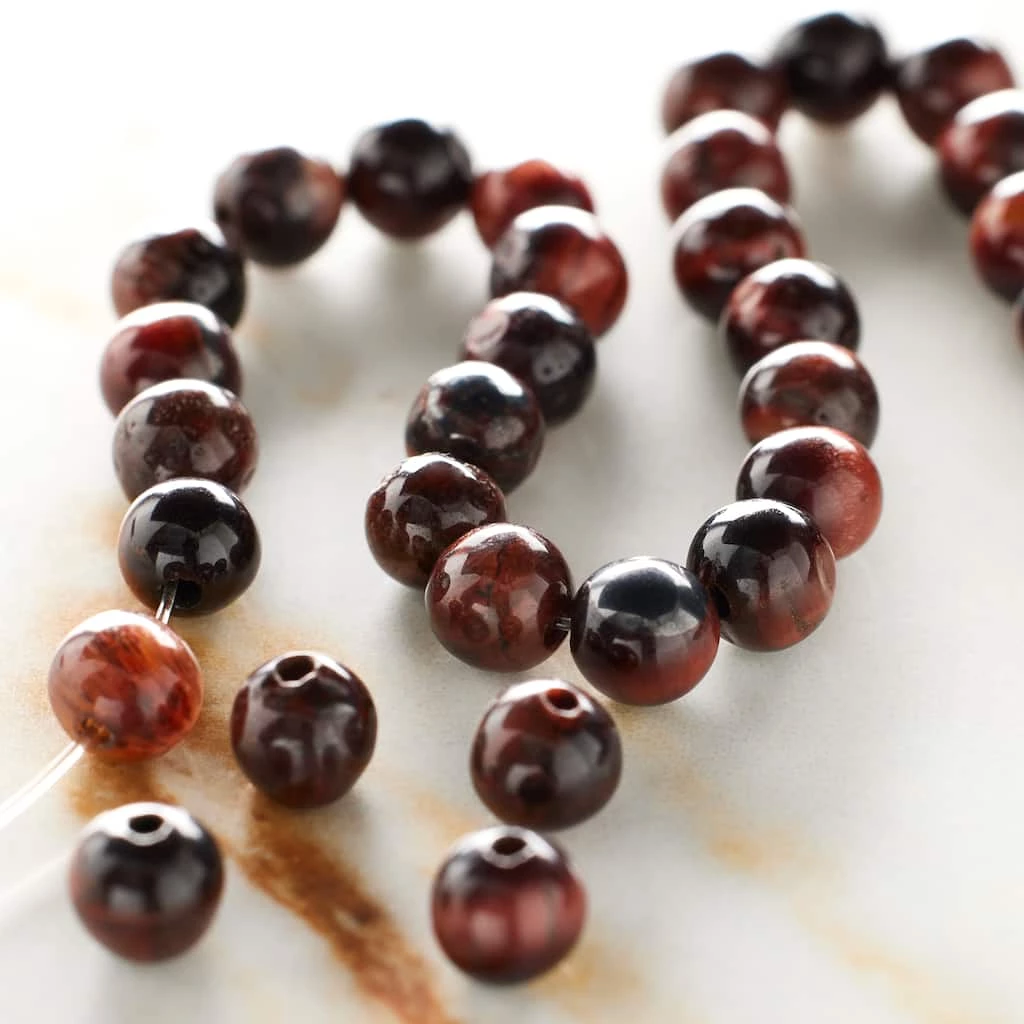 Coupon ๐ Best Pirce ๐ฏ Bead Gallery® Red & Brown Tiger Eye Round Beads, 6mm ๐ ๐ฏ 4 Coupon ๐ Best Pirce ๐ฏ Bead Gallery® Red & Brown Tiger Eye Round Beads, 6mm ๐ ๐ฏ - Image 2