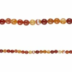 Best Sale 😀 Best deal 🌟 Bead Gallery® Amber Banded Agate Round Beads, 6mm 👏 🔥