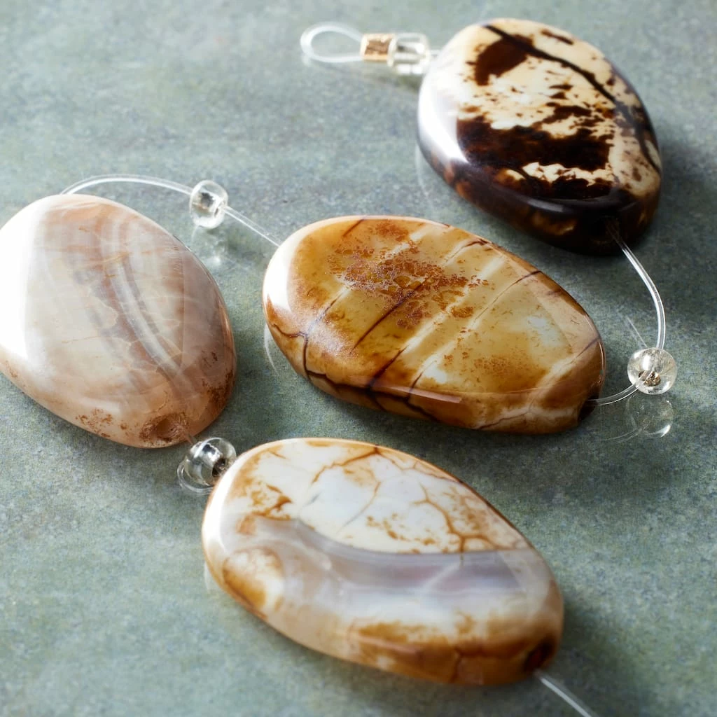 Discount 💯 Top 10 👍 Bead Gallery® Amber Crackled Agate Oval Beads, 30mm 🎁 ⌛ 4 Discount 💯 Top 10 👍 Bead Gallery® Amber Crackled Agate Oval Beads, 30mm 🎁 ⌛ - Image 2