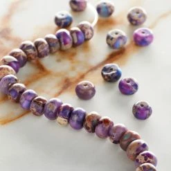 Top 10 🌟 Best Sale 😉 Bead Gallery® Amethyst Serpentine Rondelle Beads, 6mm 😀 🧨