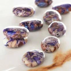 Discount 🎉 Outlet ⌛ Bead Gallery® Amethyst Dyed Serpentine Jasper Oval Beads, 16mm 👏 👏 -Bead Gallery Shop 10168560 20
