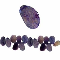 Best deal 🛒 Cheap 🔔 12 Pack: Bead Gallery® Large Amethyst Agate Lentil Beads, 35mm 🤩 🥰
