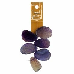 Best Pirce 👏 Top 10 🎁 Bead Gallery® Large Amethyst Agate Lentil Beads, 35mm ⌛ ⌛ -Bead Gallery Shop 10168614 r