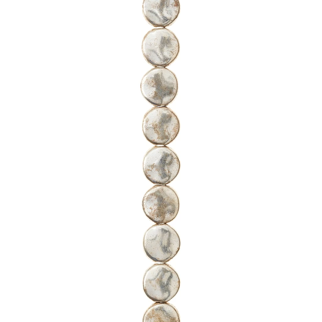 Discount ๐ Outlet ๐ Bead Gallery® Sterling Silver-Plated Lentil Beads, 10mm ๐ฅ โ๏ธ 6 Discount ๐ Outlet ๐ Bead Gallery® Sterling Silver-Plated Lentil Beads, 10mm ๐ฅ โ๏ธ - Image 4