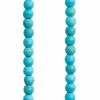 Budget 🔔 New ✨ Bead Gallery® Turquoise Dyed Howlite Rondelle Beads, 4mm 🥰 🔔
