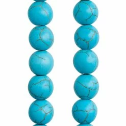 Wholesale ๐ฅฐ Cheapest ๐ Bead Gallery® Turquoise Dyed Howlite Round Beads, 10mm ๐คฉ โจ