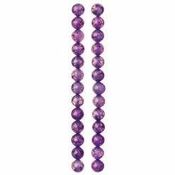 Brand new ⭐ Coupon ⭐ Bead Gallery® Amethyst Agate Round Beads, 8mm 🎉 🛒 -Bead Gallery Shop 10172469 30