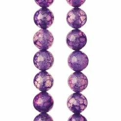 Brand new ⭐ Coupon ⭐ Bead Gallery® Amethyst Agate Round Beads, 8mm 🎉 🛒