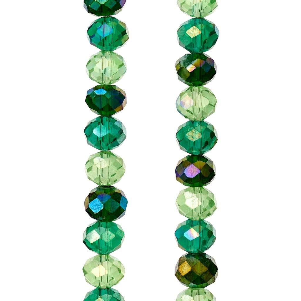Budget ๐ Best Sale ๐ Bead Gallery® Aqua Mix Faceted Glass Rondelle Beads, 8mm ๐ ๐ 3 Budget ๐ Best Sale ๐ Bead Gallery® Aqua Mix Faceted Glass Rondelle Beads, 8mm ๐ ๐