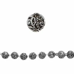 Budget ๐งจ Best Sale ๐ 12 Pack: Bead Gallery® Silver-Plated Round Filigree Beads, 10mm โ๏ธ ๐