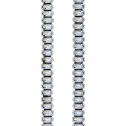 Best Pirce 💯 Cheap 🔥 Bead Gallery® Silver Glass Rondelle Beads, 6mm 🛒 🌟