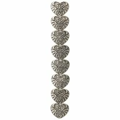 Discount 👏 Buy 🔔 Bead Gallery® Silver-Plated Metal Heart Beads, 18mm 🛒 ❤️ -Bead Gallery Shop 10217181 30