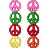 Outlet ⌛ Budget 👏 Bead Gallery® Multicolor Dyed Reconstituted Stone Peace Sign Beads, 15mm ⌛ 🎁