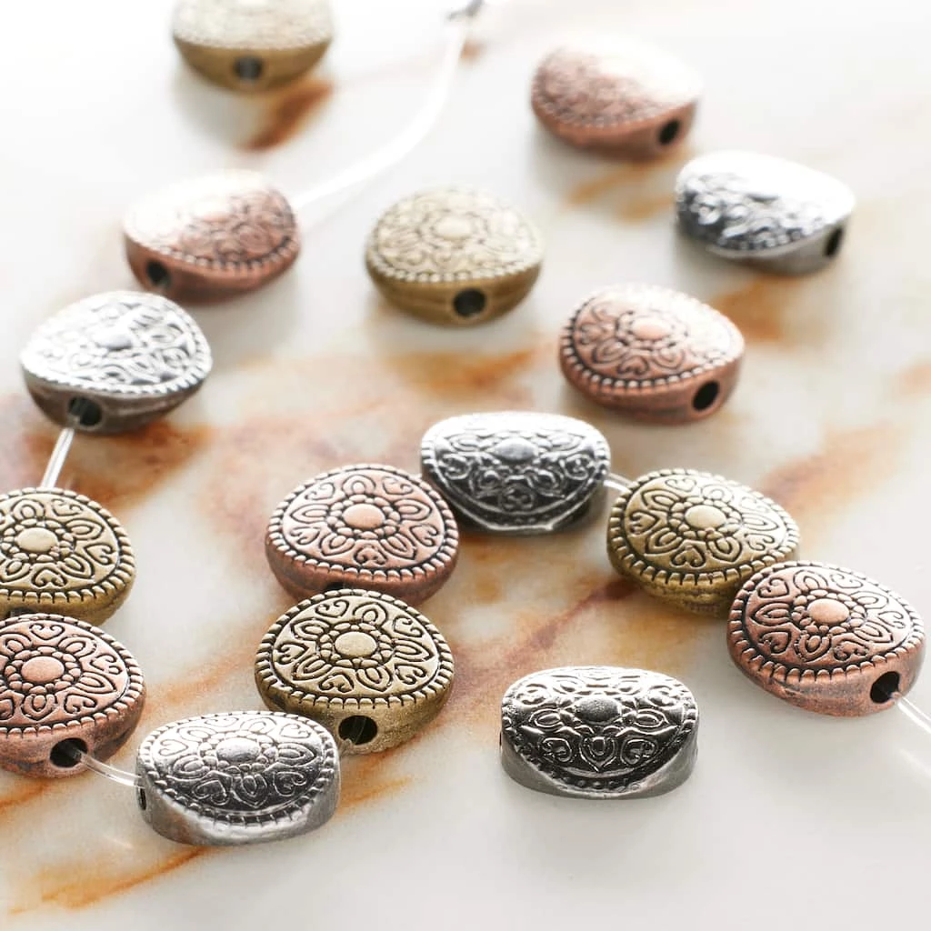 Promo โ Wholesale ๐ Bead Gallery® Carved Metal Round Beads, 10mm ๐ฅ โ๏ธ 4 Promo โ Wholesale ๐ Bead Gallery® Carved Metal Round Beads, 10mm ๐ฅ โ๏ธ - Image 2