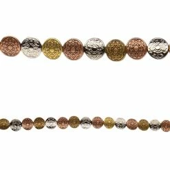 Promo ⌛ Wholesale 🛒 Bead Gallery® Carved Metal Round Beads, 10mm 🔥 ✔️