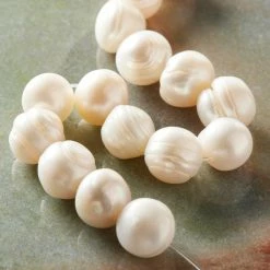 Outlet 😉 Best deal ❤️ Bead Gallery® White Pearl Potato Beads, 9mm 🎁 🔔 -Bead Gallery Shop 10242622 20