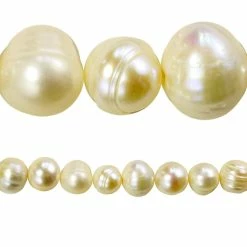 Outlet 😉 Best deal ❤️ Bead Gallery® White Pearl Potato Beads, 9mm 🎁 🔔