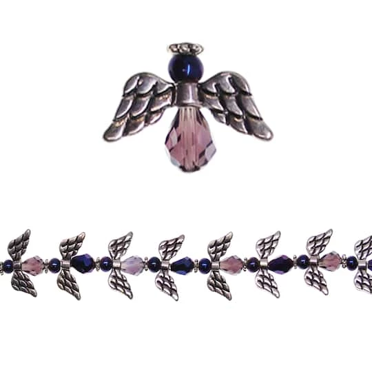 Best Sale ๐ Brand new โญ 12 Pack: Bead Gallery® Glass & Metal Angel Beads ๐คฉ ๐ฅ 7 Best Sale ๐ Brand new โญ 12 Pack: Bead Gallery® Glass & Metal Angel Beads ๐คฉ ๐ฅ - Image 5