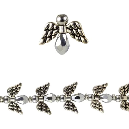 Best Sale ๐ Brand new โญ 12 Pack: Bead Gallery® Glass & Metal Angel Beads ๐คฉ ๐ฅ 5 Best Sale ๐ Brand new โญ 12 Pack: Bead Gallery® Glass & Metal Angel Beads ๐คฉ ๐ฅ - Image 3