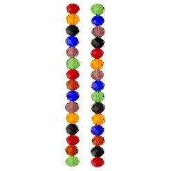 Brand new 😍 Wholesale 🔔 Bead Gallery® Multicolor Faceted Translucent Glass Rondelle Beads, 8mm 👏 🛒 -Bead Gallery Shop 10264543 30