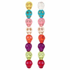 Outlet 🌟 Discount 🔥 Bead Gallery® Multicolor Howlite Skull Beads, 12mm 🛒 👍 -Bead Gallery Shop 10264558 30
