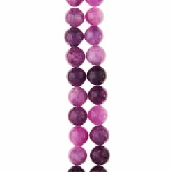 Hot Sale 😀 Buy 🌟 Bead Gallery® Purple Dyed Quartzite Round Beads, 8mm 🔥 🛒