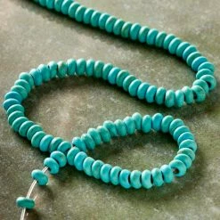Flash Sale 🛒 Budget 💯 Bead Gallery® Turquoise Dyed Reconstituted Stone Rondelle Beads, 4mm 💯 🤩 -Bead Gallery Shop 10265333 20