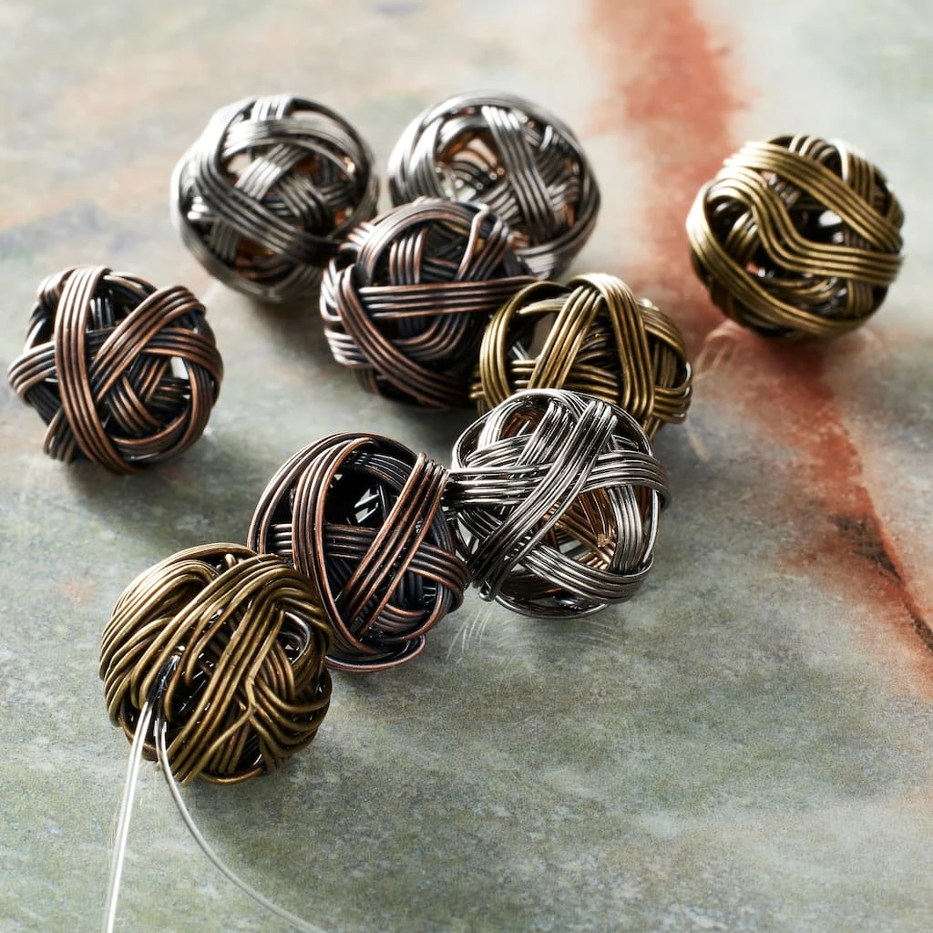 Discount ๐ New ๐ Bead Gallery® Multicolor Wire Ball Metal Beads, 15mm ๐ ๐ 4 Discount ๐ New ๐ Bead Gallery® Multicolor Wire Ball Metal Beads, 15mm ๐ ๐ - Image 2