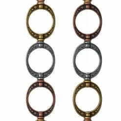 New 🥰 Top 10 ⌛ Bead Gallery® Multi-Plated Frame Metal Loop Beads, 19mm 🤩 🌟