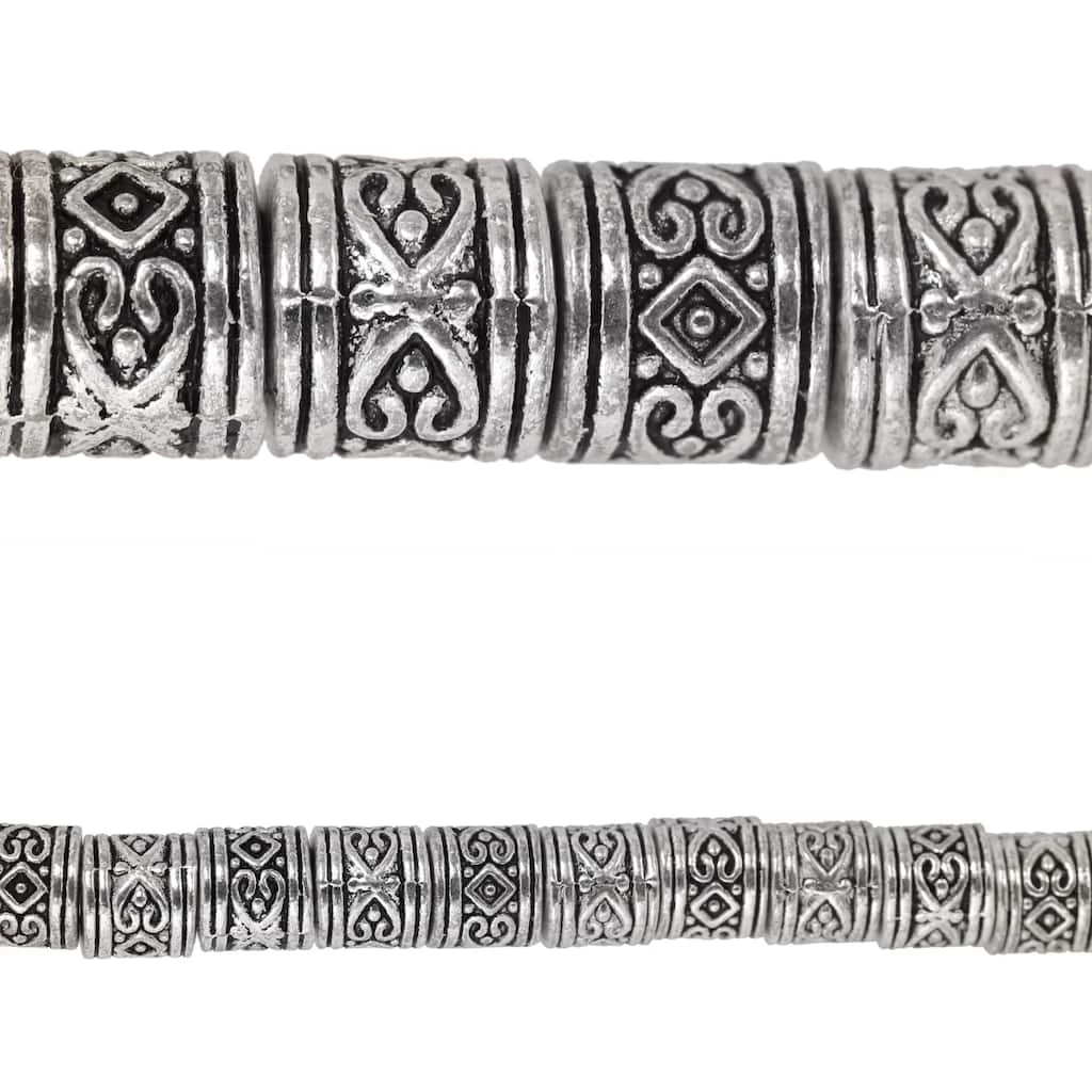 Best Pirce โค๏ธ Budget ๐งจ 12 Pack: Bead Gallery® Silver Heart Pattern Metal Rondelle Beads, 8mm ๐ ๐ฏ 3 Best Pirce โค๏ธ Budget ๐งจ 12 Pack: Bead Gallery® Silver Heart Pattern Metal Rondelle Beads, 8mm ๐ ๐ฏ