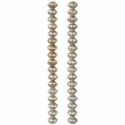 Discount ✔️ Buy 🤩 Bead Gallery® Silver Plated Spotted Metal Rondelle Beads, 8mm 😉 😀 -Bead Gallery Shop 10265355 30