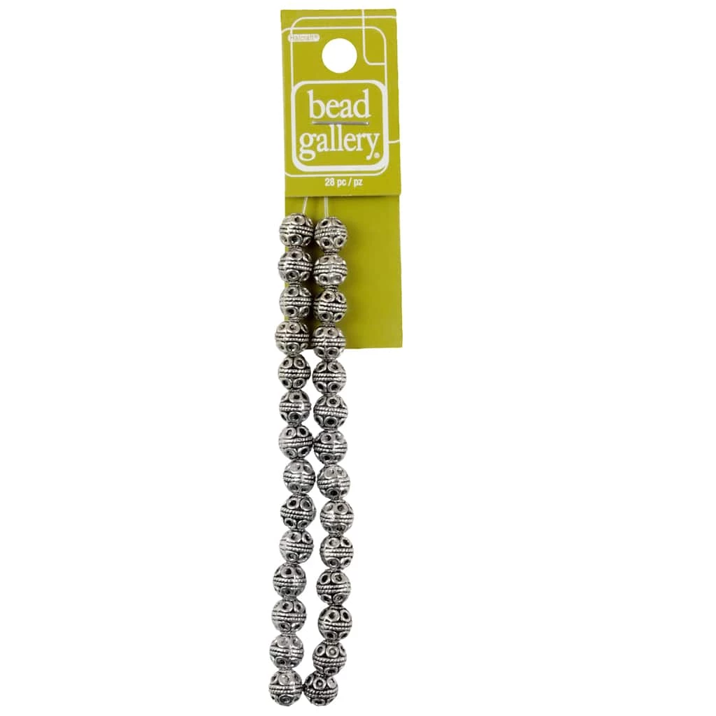 Cheap π Deals β Bead Gallery® Silver Plated Carved Round Beads, 8mm βοΈ β 5 Cheap π Deals β Bead Gallery® Silver Plated Carved Round Beads, 8mm βοΈ β - Image 3