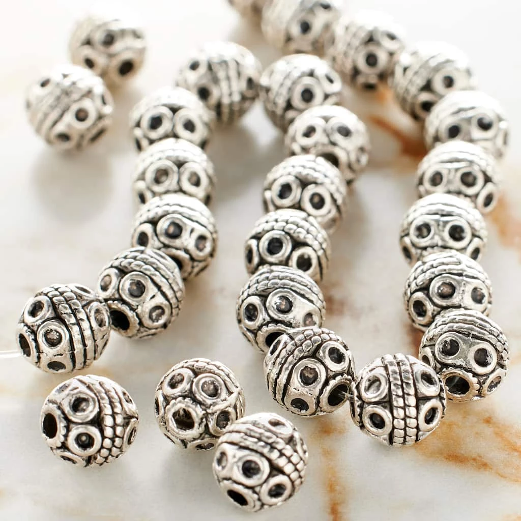 Cheap π Deals β Bead Gallery® Silver Plated Carved Round Beads, 8mm βοΈ β 4 Cheap π Deals β Bead Gallery® Silver Plated Carved Round Beads, 8mm βοΈ β - Image 2