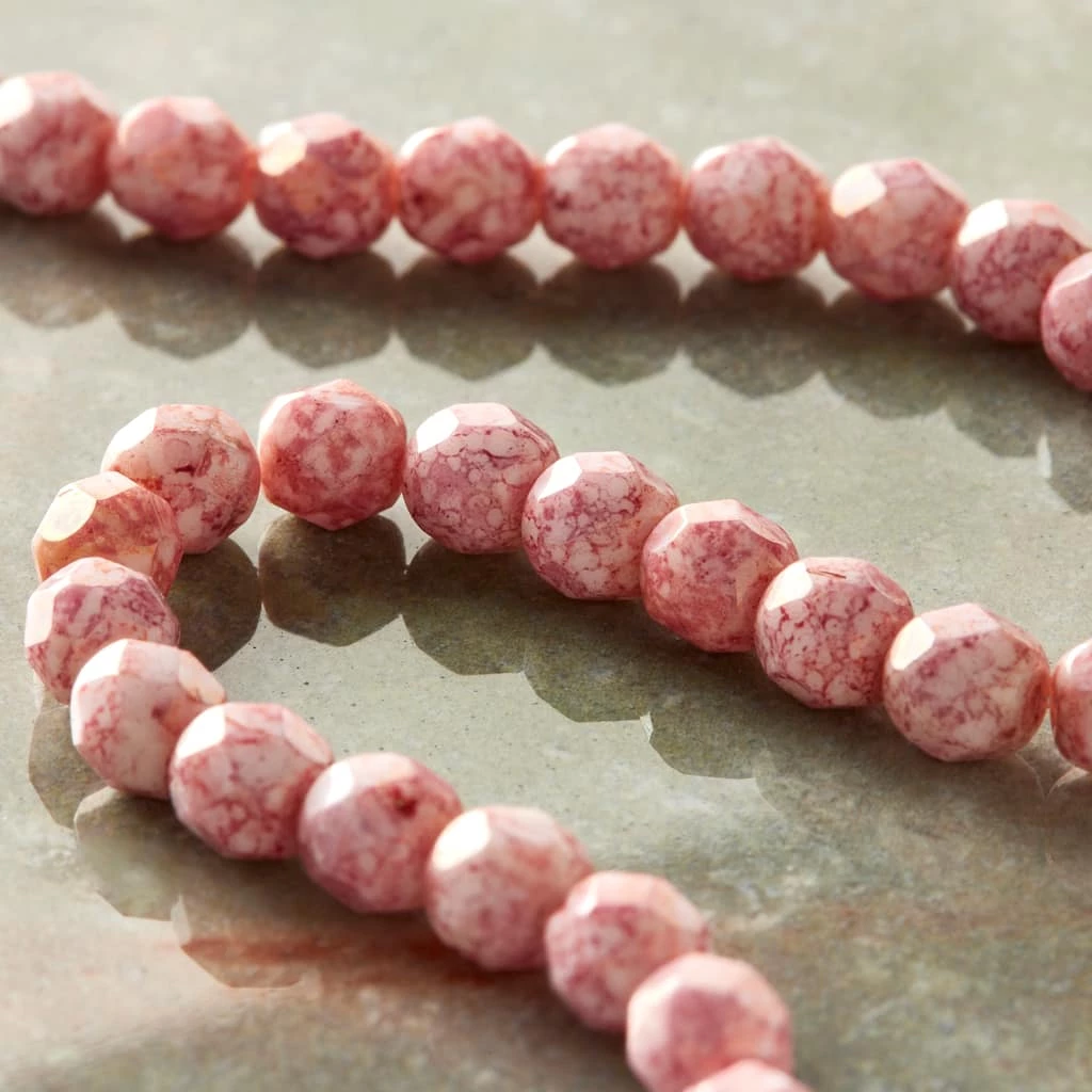 Promo ๐ Coupon ๐ 12 Pack: Bead Gallery® Pink Czech Glass Faceted Round Beads, 6mm ๐ ๐คฉ 4 Promo ๐ Coupon ๐ 12 Pack: Bead Gallery® Pink Czech Glass Faceted Round Beads, 6mm ๐ ๐คฉ - Image 2