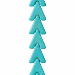 Coupon ๐ Flash Sale ๐ Bead Gallery® Turquoise Howlite Stone Arrowhead Beads, 18mm ๐ ๐