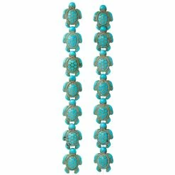 Brand new 🎉 Best reviews of 😉 Bead Gallery® Turquoise Dyed Reconstituted Stone Turtle Beads, 18mm 🔔 🎉 -Bead Gallery Shop 10290833 30