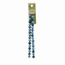 Discount 🛒 Coupon 🔥 Bead Gallery® Blue Round Painted Glass Beads, 10mm 🧨 ✔️ -Bead Gallery Shop 10290866 1