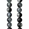 Discount 🌟 Outlet ❤️ Bead Gallery® Black Crackled Glass Round Beads, 8mm ⌛ ❤️ -Bead Gallery Shop 10321766 31