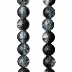 Bead Gallery Shop 18 Discount ๐ Outlet โค๏ธ Bead Gallery® Black Crackled Glass Round Beads, 8mm โ โค๏ธ