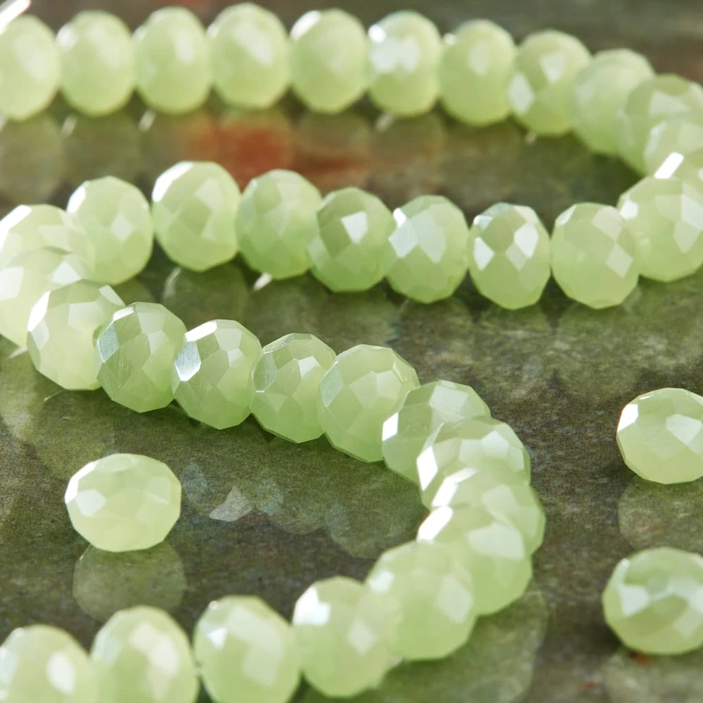 Hot Sale ๐ Top 10 โจ Bead Gallery® Green Glass Rondelle Beads, 6mm ๐คฉ โจ 4 Hot Sale ๐ Top 10 โจ Bead Gallery® Green Glass Rondelle Beads, 6mm ๐คฉ โจ - Image 2