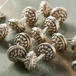 Buy 🎁 Best reviews of ✨ Bead Gallery® Silver Bumpy Metal Cap Beads, 10mm 🎉 ⌛ -Bead Gallery Shop 10322385 20